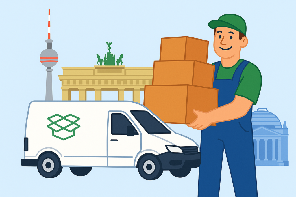 Umzugsunternehmen Bernau führt Privatumzug mit Transporter durch – Möbeltransport und Umzugsservice in der Stadt