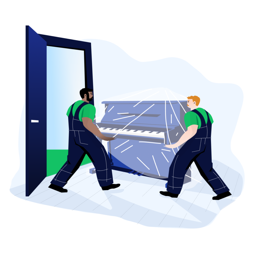Umzugsunternehmen Stuttgart beim sicheren Klaviertransport