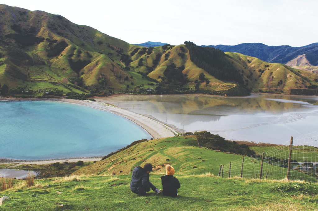 Umzug nach Neuseeland_Landschaft_Pärchen